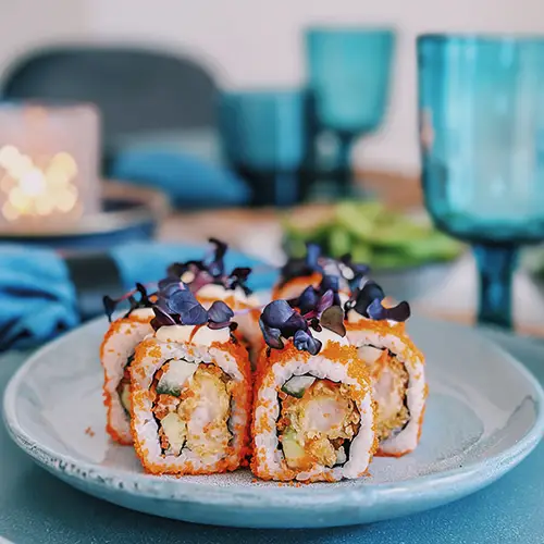 Billede af sushi fra restauranten i Aalborg Storcenter
